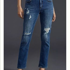 Pilcro Mid-Rise Slim Boyfriend Jeans